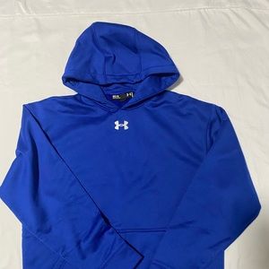 Under armor size M royal blue hoodie men’s loose fit.